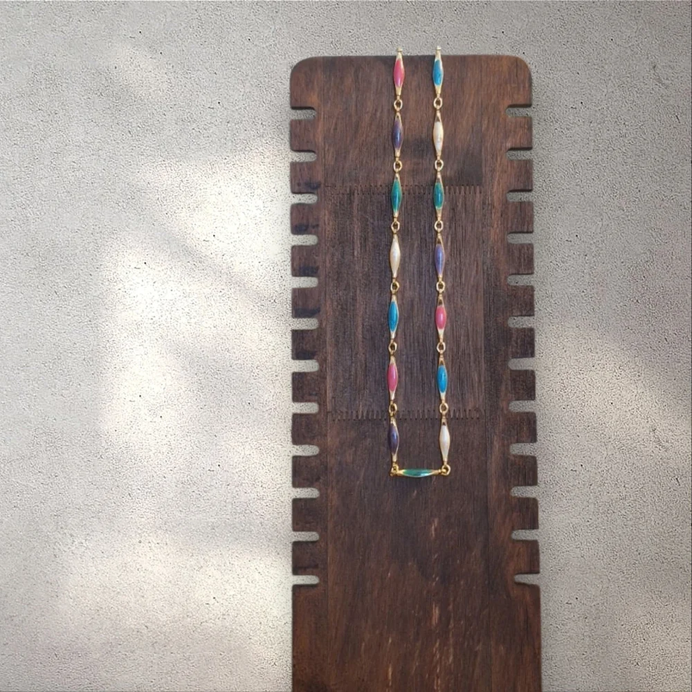 Vintage Colorful Beaded Necklace - Picture 1 of 6
